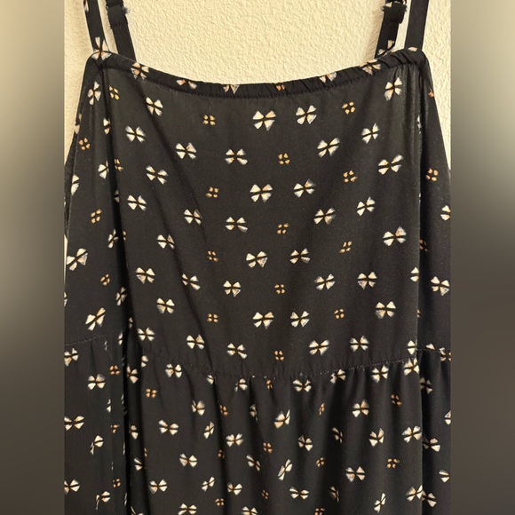 Old Nave Swing Tiered Black Dress - Picture 3 of 7